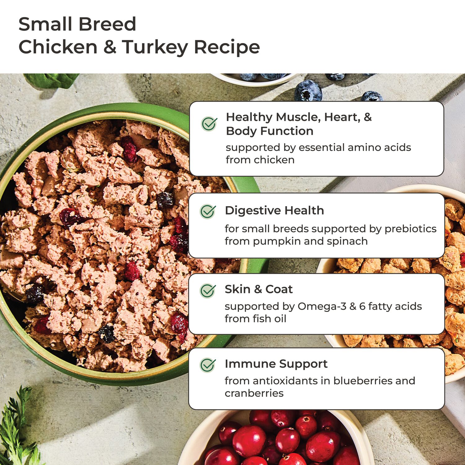Freshpet Vital, Fresh Dog Food, Grain Free Small Breed Chicken & Turkey Recipe Roll, 1 Lb.